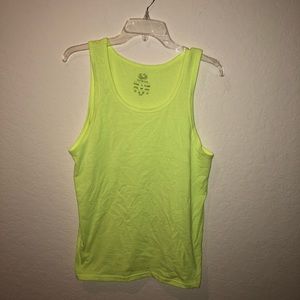 Neon yellow tank top